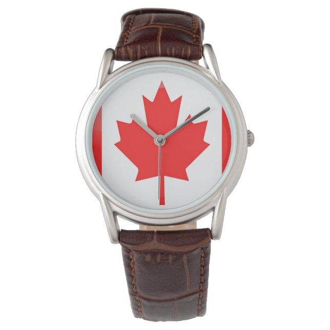 Reloj De Pulsera Bandera de Canadá (Anverso)