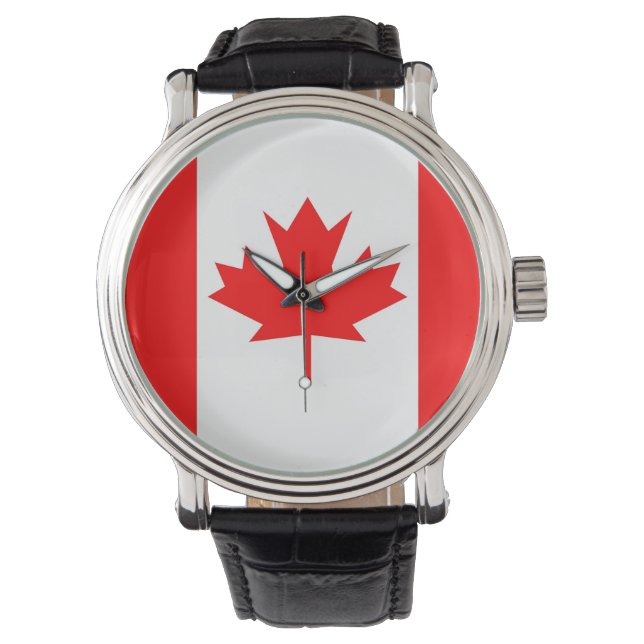Reloj De Pulsera Bandera de Canadá (Anverso)