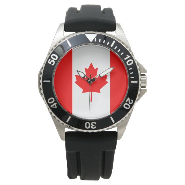 Reloj De Pulsera Bandera de Canadá (Anverso)
