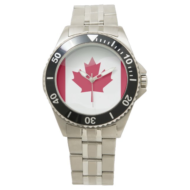 Reloj De Pulsera Bandera de Canadá (Anverso)