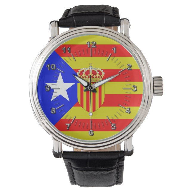 Reloj De Pulsera Bandera de Cataluña (Anverso)