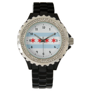 Reloj De Pulsera Bandera de Chicago, Illinois