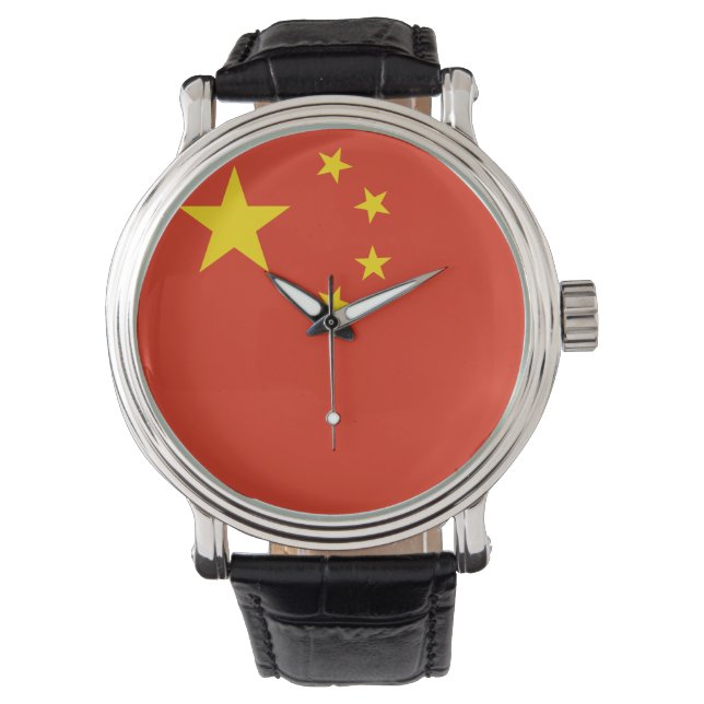 Reloj De Pulsera Bandera de China (Anverso)
