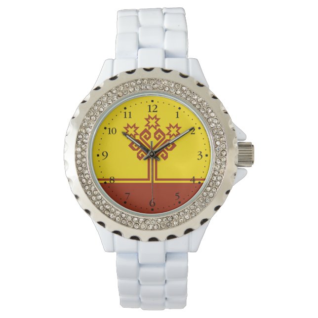 Reloj De Pulsera Bandera de Chuvasia (Anverso)