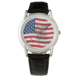 Reloj De Pulsera Bandera de citas de Abraham Lincoln