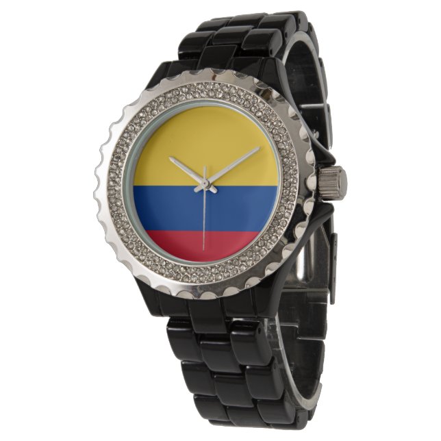 Reloj De Pulsera Bandera de Colombia (Angular)