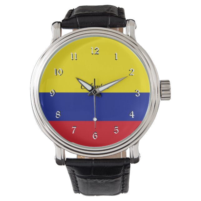 Reloj De Pulsera Bandera de Colombia (Anverso)