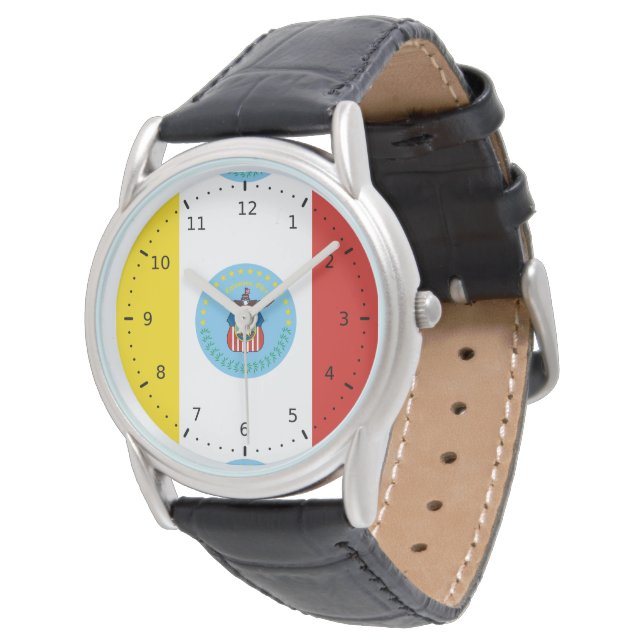 Reloj De Pulsera Bandera de Colón, Ohio (Angular)