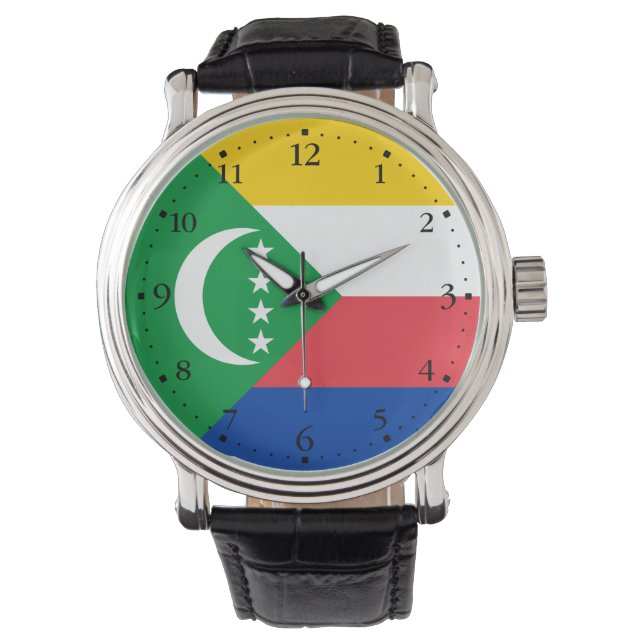 Reloj De Pulsera Bandera de Comoras (Anverso)