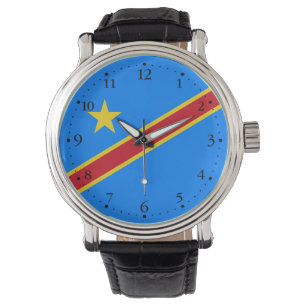 Reloj De Pulsera Bandera de Congo Kinshasa