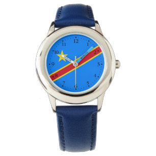 Reloj De Pulsera Bandera de Congo Kinshasa