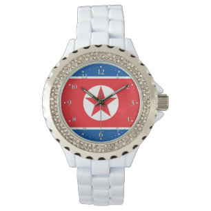 Reloj De Pulsera Bandera de Corea del Norte