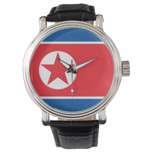 Reloj De Pulsera Bandera de Corea del Norte