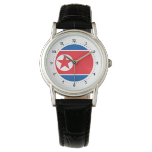 Reloj De Pulsera Bandera de Corea del Norte