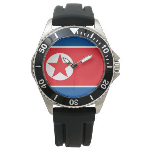 Reloj De Pulsera Bandera de Corea del Norte (RPDC)