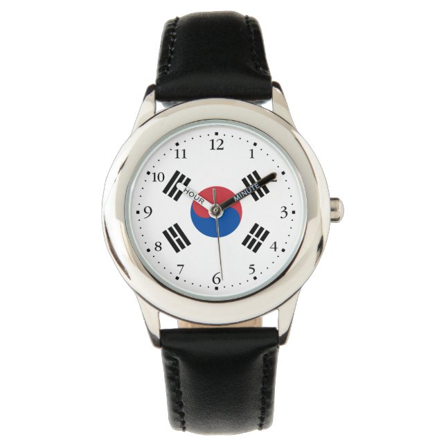 Reloj De Pulsera Bandera de Corea del Sur (Anverso)