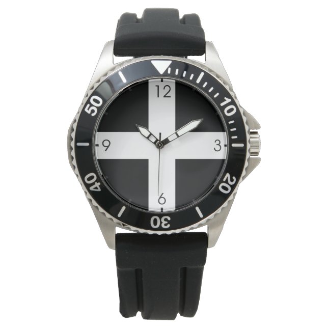 Reloj De Pulsera Bandera de Cornualles (Cornwall) (condado de Ingla (Anverso)