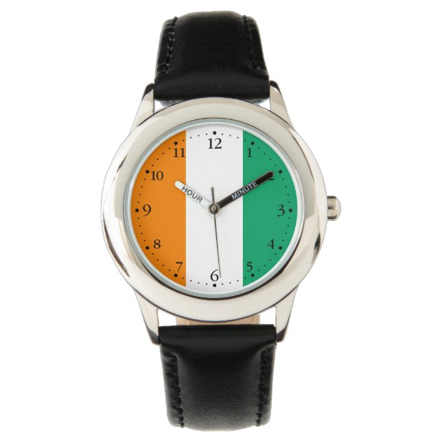 Reloj De Pulsera Bandera de Costa de Marfil (Anverso)