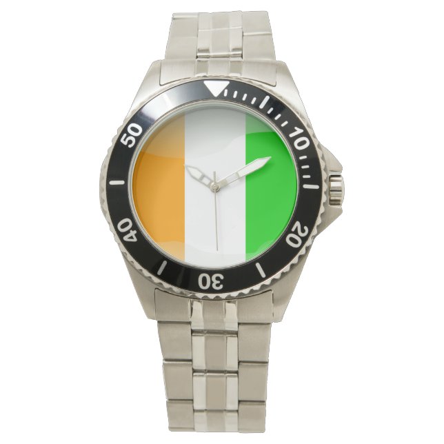 Reloj De Pulsera Bandera de Costa de Marfil (Anverso)