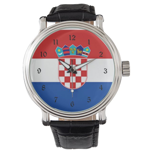 Reloj De Pulsera Bandera de Croacia (Anverso)