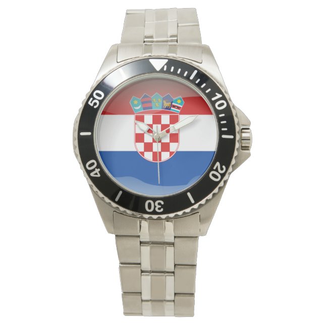 Reloj De Pulsera Bandera de Croacia (Anverso)