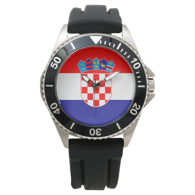 Reloj De Pulsera Bandera de Croacia (Anverso)