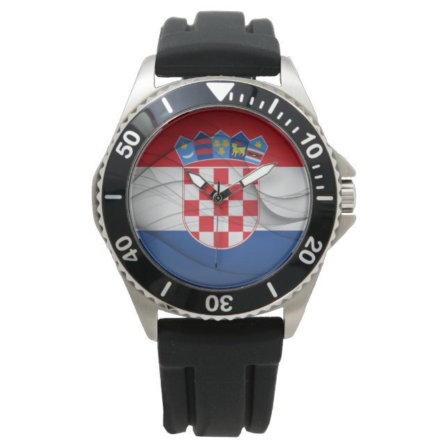 Reloj De Pulsera Bandera de Croacia (Anverso)