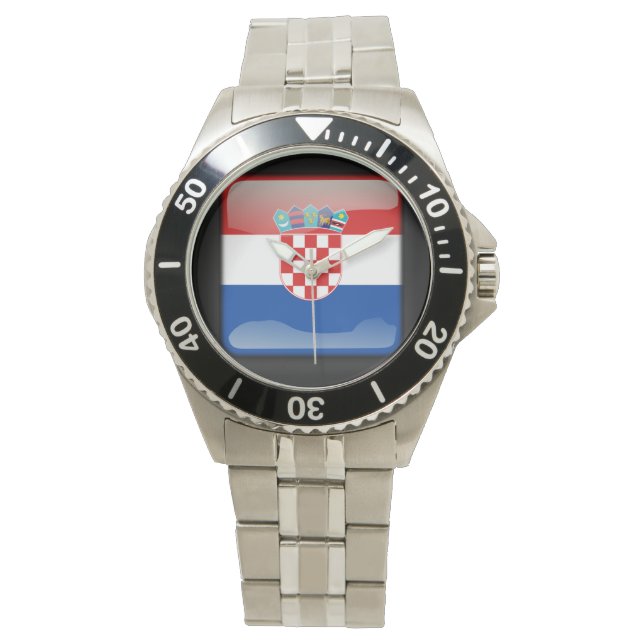 Reloj De Pulsera Bandera_de_Croacia (Anverso)