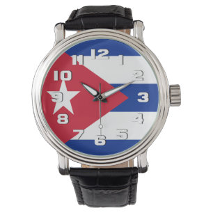 Reloj De Pulsera Bandera de Cuba