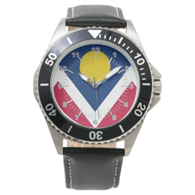 Reloj De Pulsera Bandera de Denver (Colorado) City Watch (Anverso)