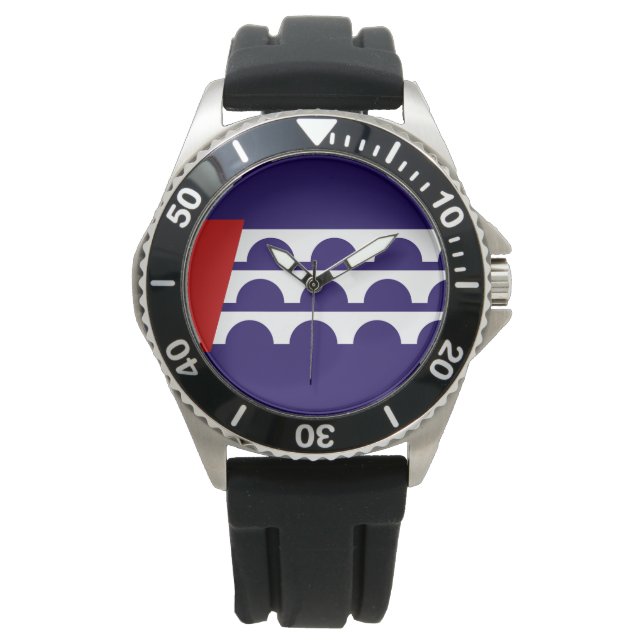 Reloj De Pulsera Bandera de Des Moines (ciudad de Iowa) (Anverso)