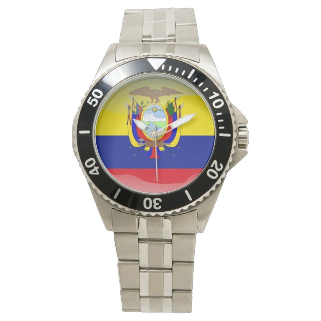 Reloj De Pulsera Bandera de Ecuador (Anverso)