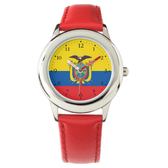 Reloj De Pulsera Bandera de Ecuador (Anverso)