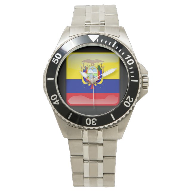 Reloj De Pulsera Bandera de Ecuador (Anverso)