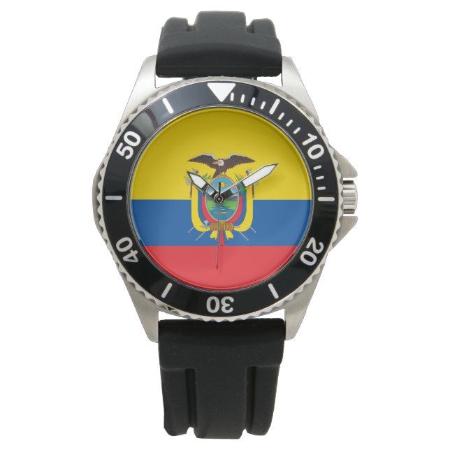 Reloj De Pulsera Bandera de Ecuador (Anverso)