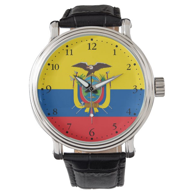 Reloj De Pulsera Bandera de Ecuador (Anverso)