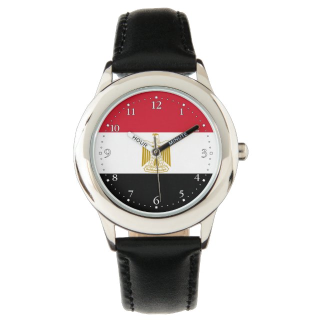 Reloj De Pulsera Bandera de Egipto (Anverso)