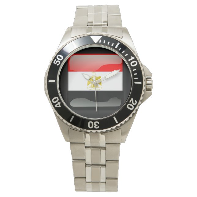 Reloj De Pulsera Bandera de Egipto (Anverso)