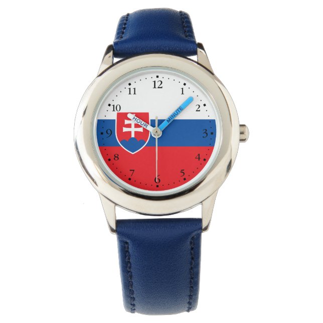 Reloj De Pulsera Bandera de Eslovaquia (Anverso)