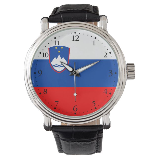 Reloj De Pulsera Bandera de Eslovenia (Anverso)