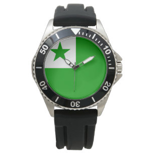 Reloj De Pulsera Bandera de esperanto