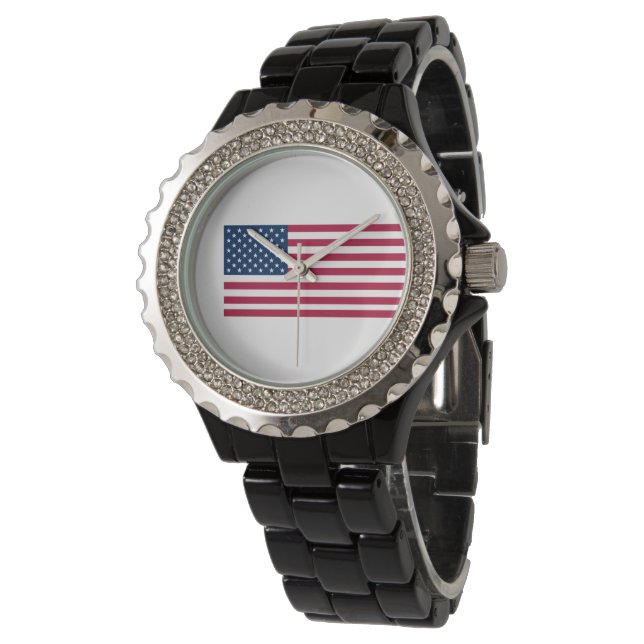 Reloj De Pulsera Bandera de Estados Unidos (Angular)