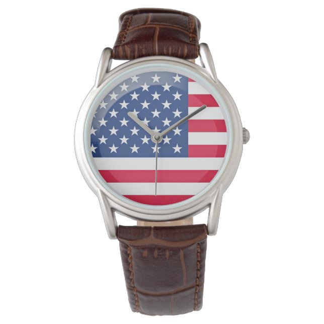 Reloj De Pulsera Bandera de Estados Unidos (Anverso)