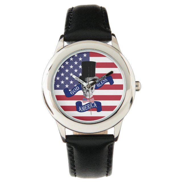 Reloj De Pulsera Bandera de Estados Unidos (Anverso)
