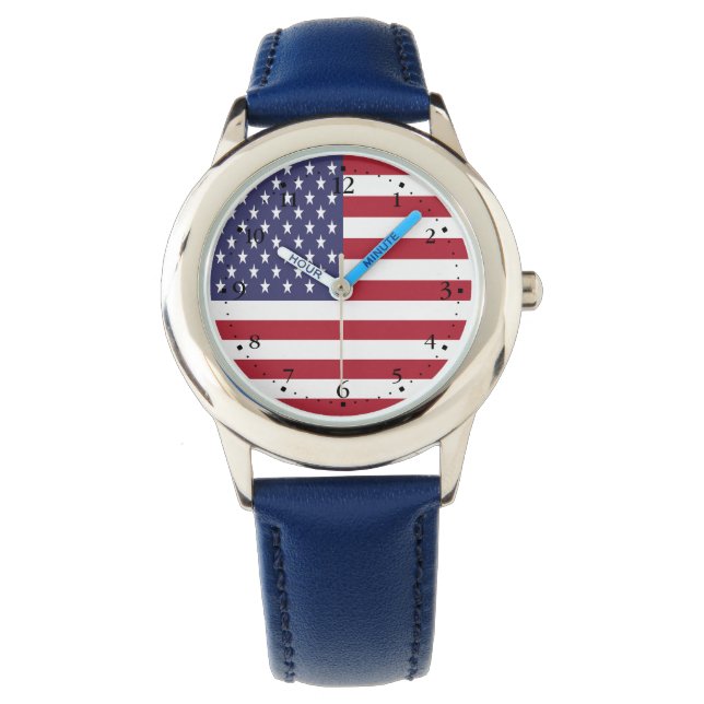 Reloj De Pulsera Bandera de Estados Unidos (Anverso)