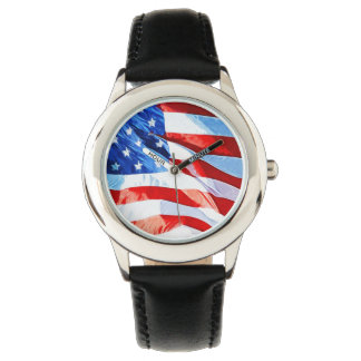 Reloj De Pulsera Bandera de Estados Unidos Resumen Impresionismo