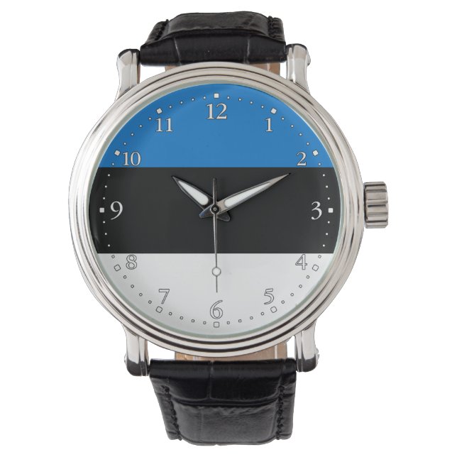 Reloj De Pulsera Bandera de Estonia (Anverso)