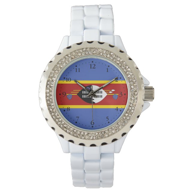 Reloj De Pulsera Bandera de Eswatini (Anverso)