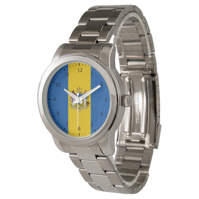 Reloj De Pulsera Bandera de Filadelfia, Pensilvania (Angular)