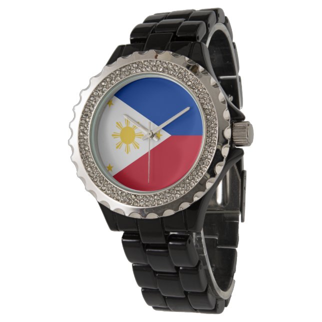 Reloj De Pulsera Bandera de Filipinas (Angular)